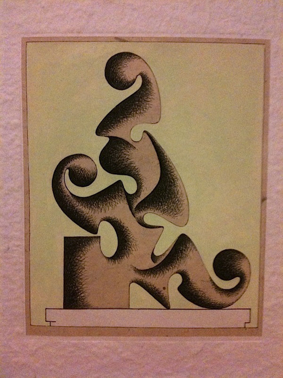 vestale del silenzio disegno preparatorio